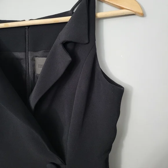 Cushnie Et Ochs Black Blazer Top Dress